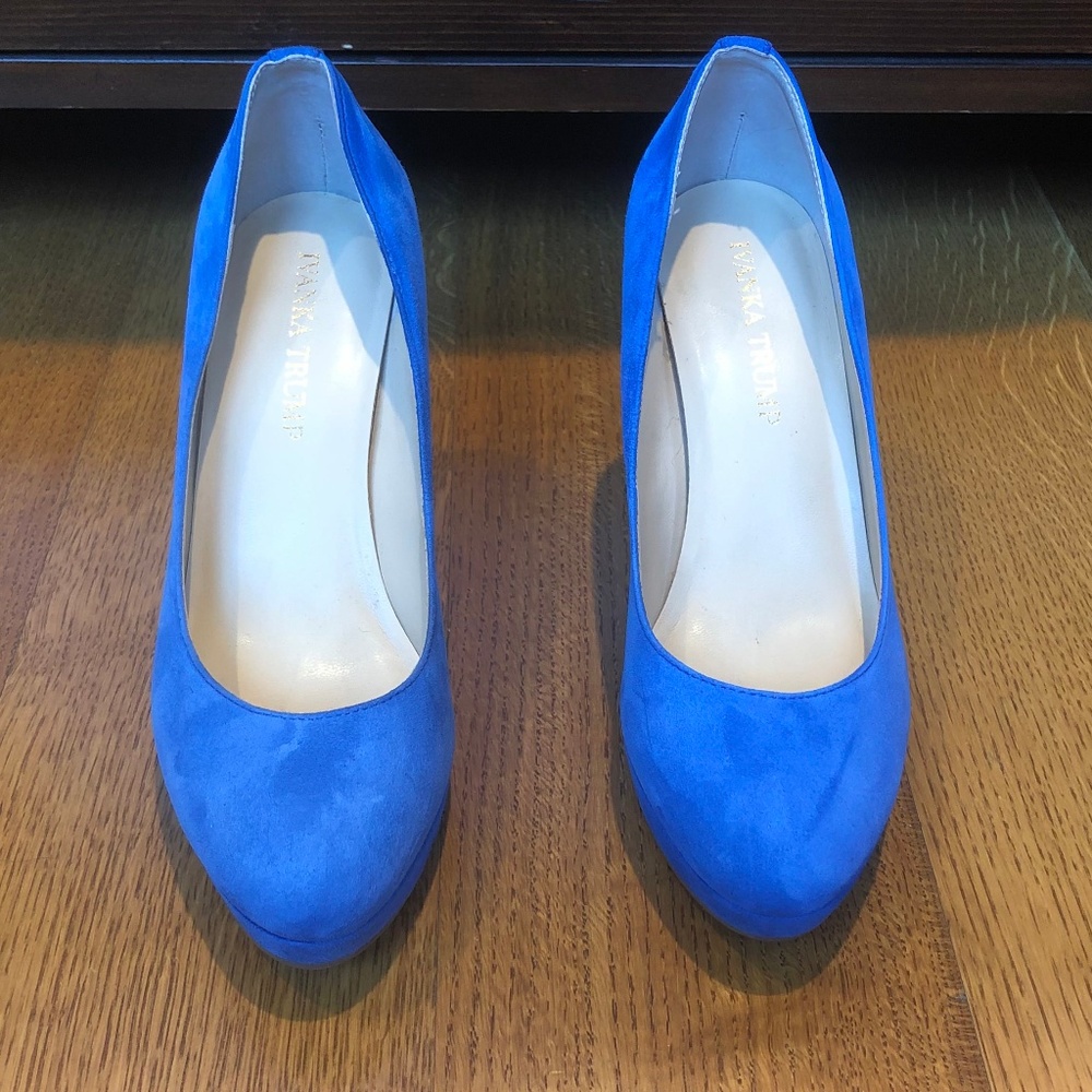 Blue Suede Heels | NEW | Ivanka Trump